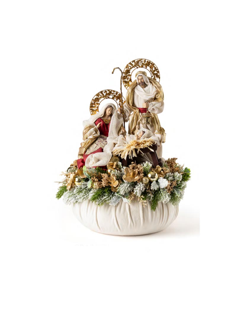 Pouf Natività Fiori di Lena