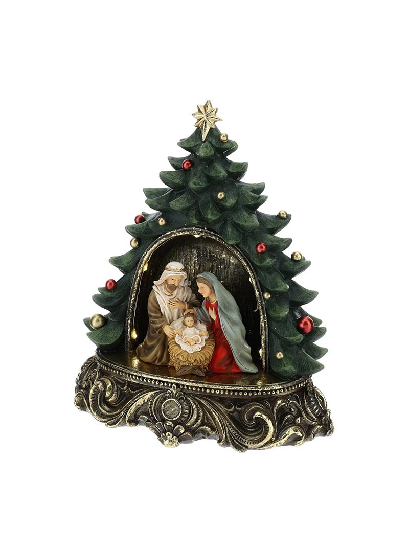 Albero di Natale con Nativit&agrave; Hervit