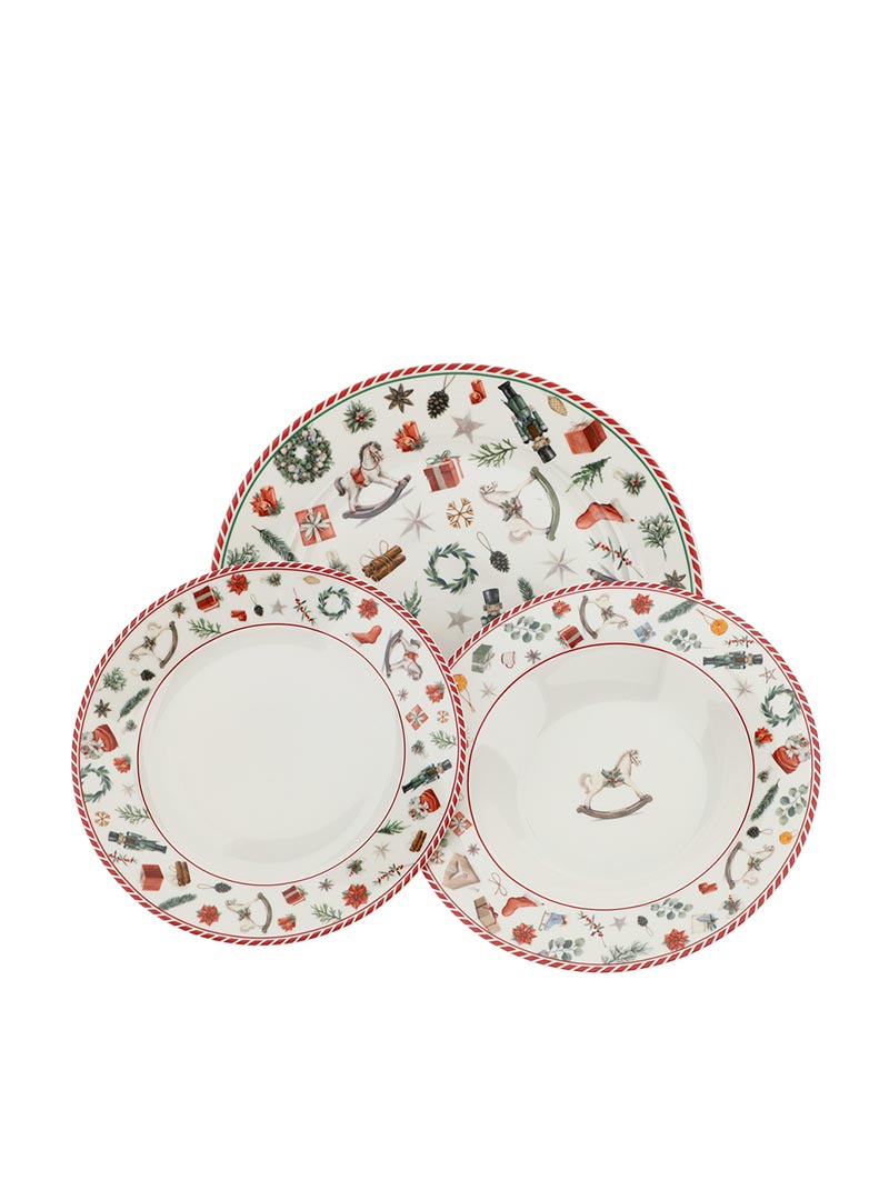 Servizio piatti 18 X'mas Hervit